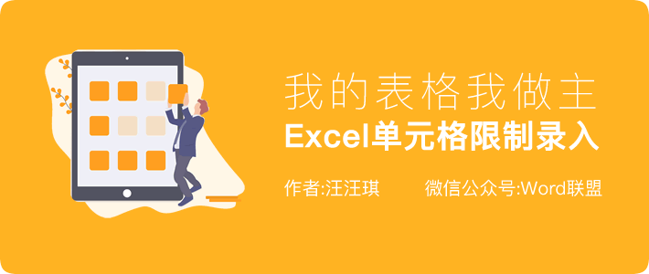 我的表格我做主，Excel单元格限制输入等技巧