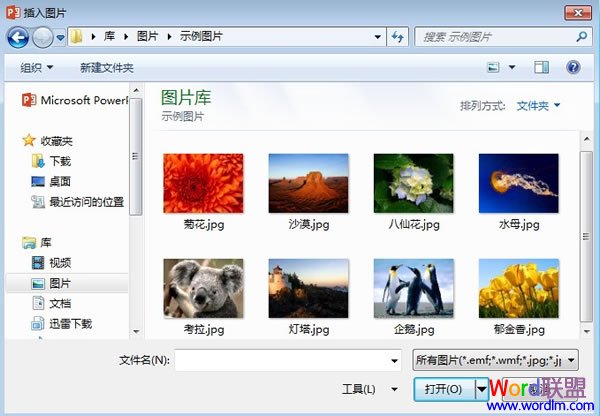 在PowerPoint2013中对插入图片进行网状分割