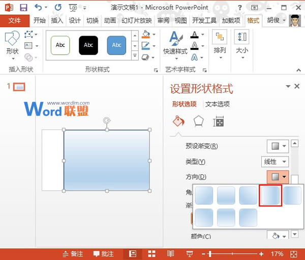 PowerPoint2013图片处理：背景羽化